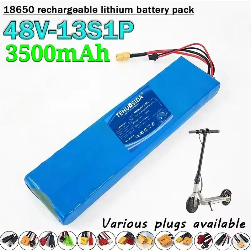 

18650-13S1P48V 3500mAh Rechargeable Lithium-ion Battery Pack with Built-in BMS Protection Plate Electric Scooter Battery
