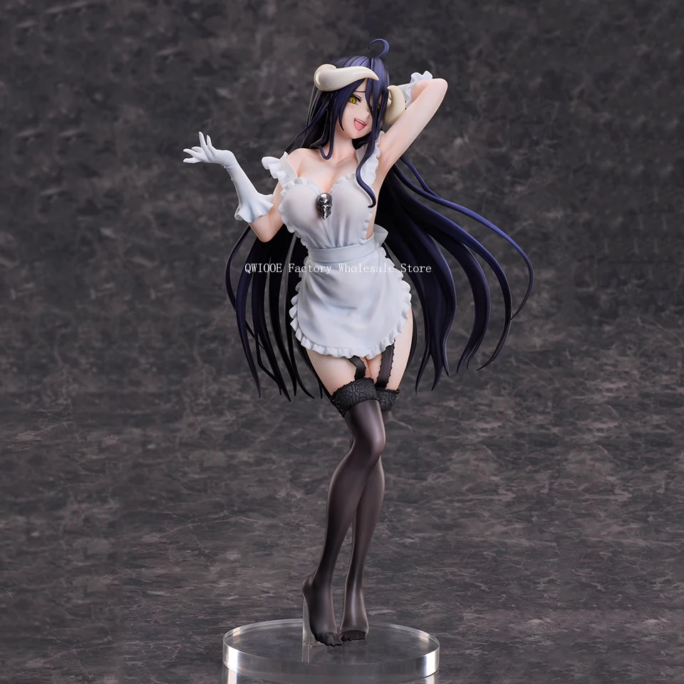 Оригинальные оригинальные фигурки Albedo OVERLORD 26,2 см, модель куклы из ПВХ, коллекция настольных игрушек, дропшиппинг, QWIOOE, оптовая продажа
