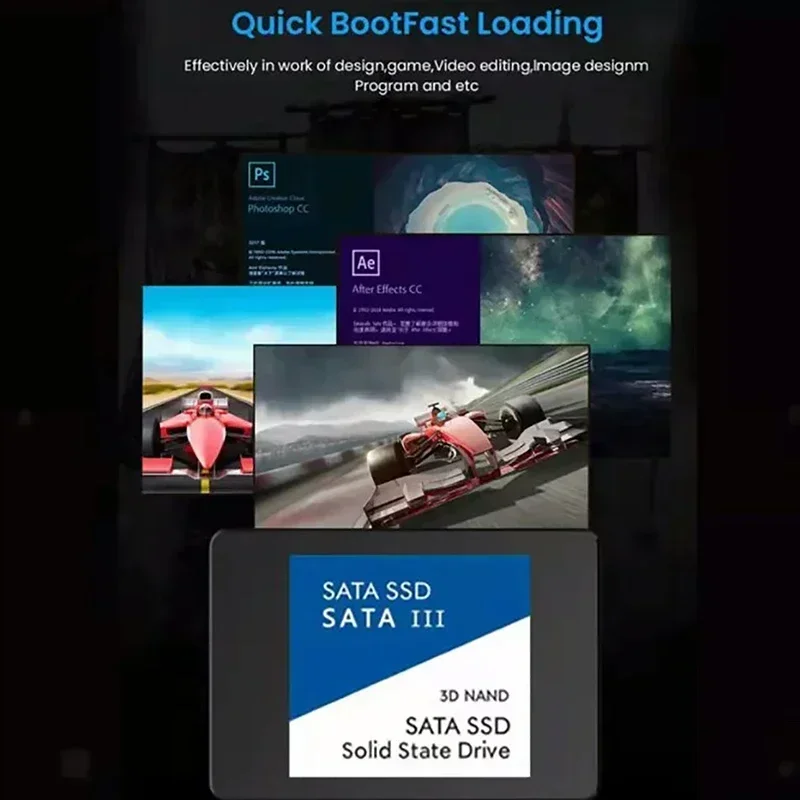 محرك الأقراص الصلبة SSD SATAIII 2.5 بوصة Ssd 1 تيرا بايت 500 جيجابايت محرك الأقراص الصلبة الداخلي عالي السرعة للكمبيوتر/الكمبيوتر المحمول ماك 2025