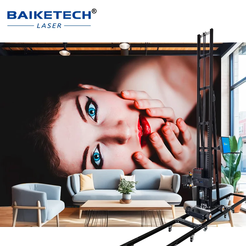 TH-UP3200P UV Vertical Inkjet Wall Printing Machine 3D Indoor Outdoor Background Mural Wall Drawing Vertical Printer Instead of