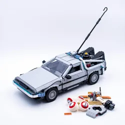 Technical Back To The Future Time Machine Supercar DeLorean DMC-12 Model Building Kit Block Bricks Toys Kid Gift