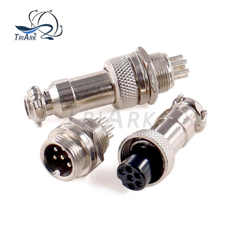 GX12 الطيران موصل دائري GX12-2Pin 3pin 4pin 5pin 6pin 7pin ذكر أنثى 12 مللي متر M12 ثابت الخلفية الجوز التوصيل المقبس