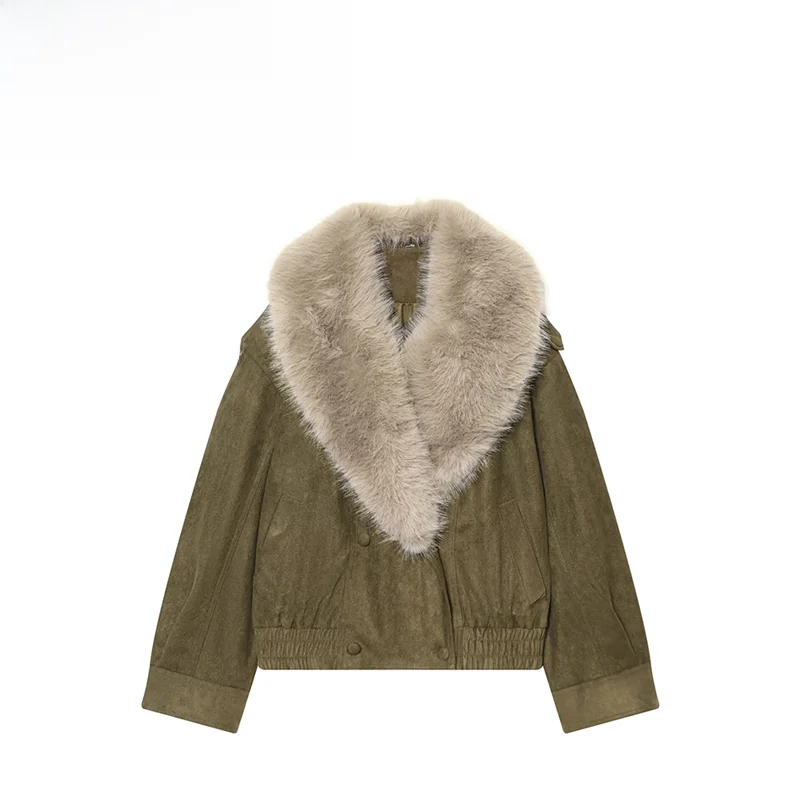 

Faionable Simple Sle Женская куртка Верхняя одежда ZR Осень Новое поступление Универсальное женское пальто из качественного полиэфирного волокна