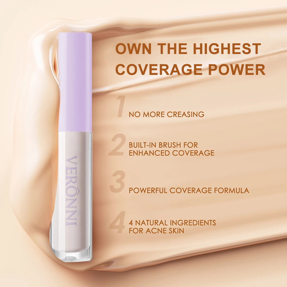 Crema correctora de contorno líquido, maquillaje impermeable, hidratante, cubierta duradera, acné, ojeras, base, cosmética facial, 6 colores