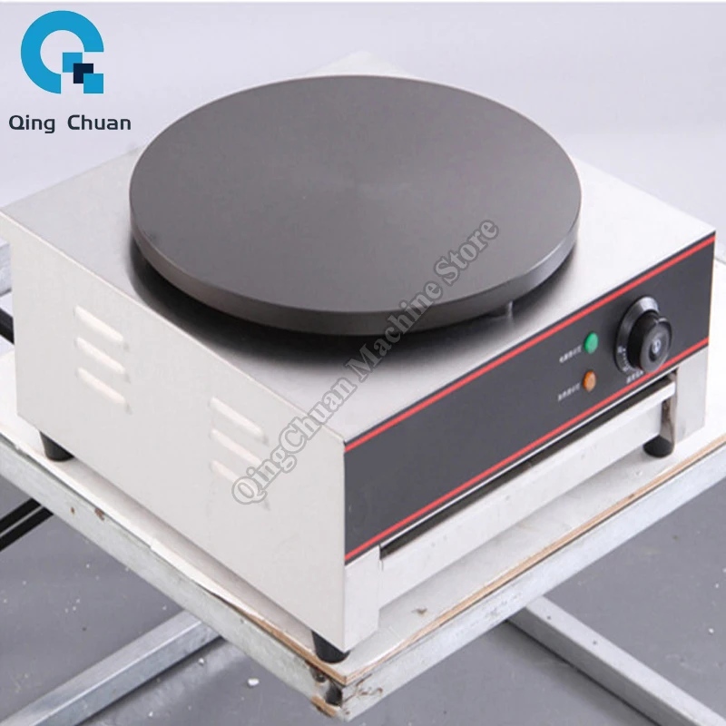 Pancake Machine Commercial Stainless Steel Melaleuca Cake Crust Electrothermal Single Head Crepe Machine Banji Furnace