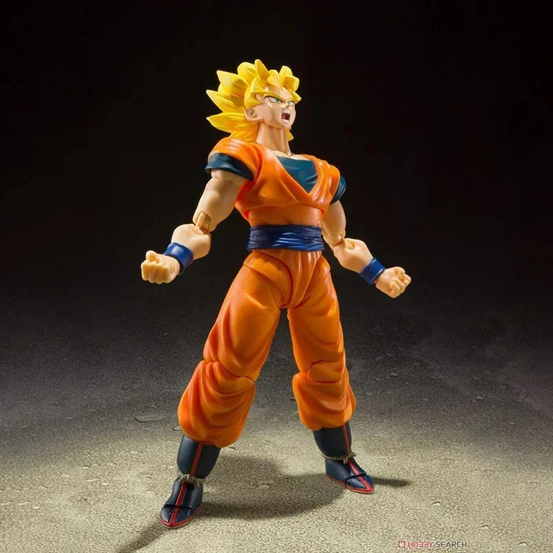 In Voorraad Bandai S.H.Figuarts Dragon Ball Z Super Saiyan Full Power Son Goku Figuur Anime Action Model Collectible Speelgoed Gift