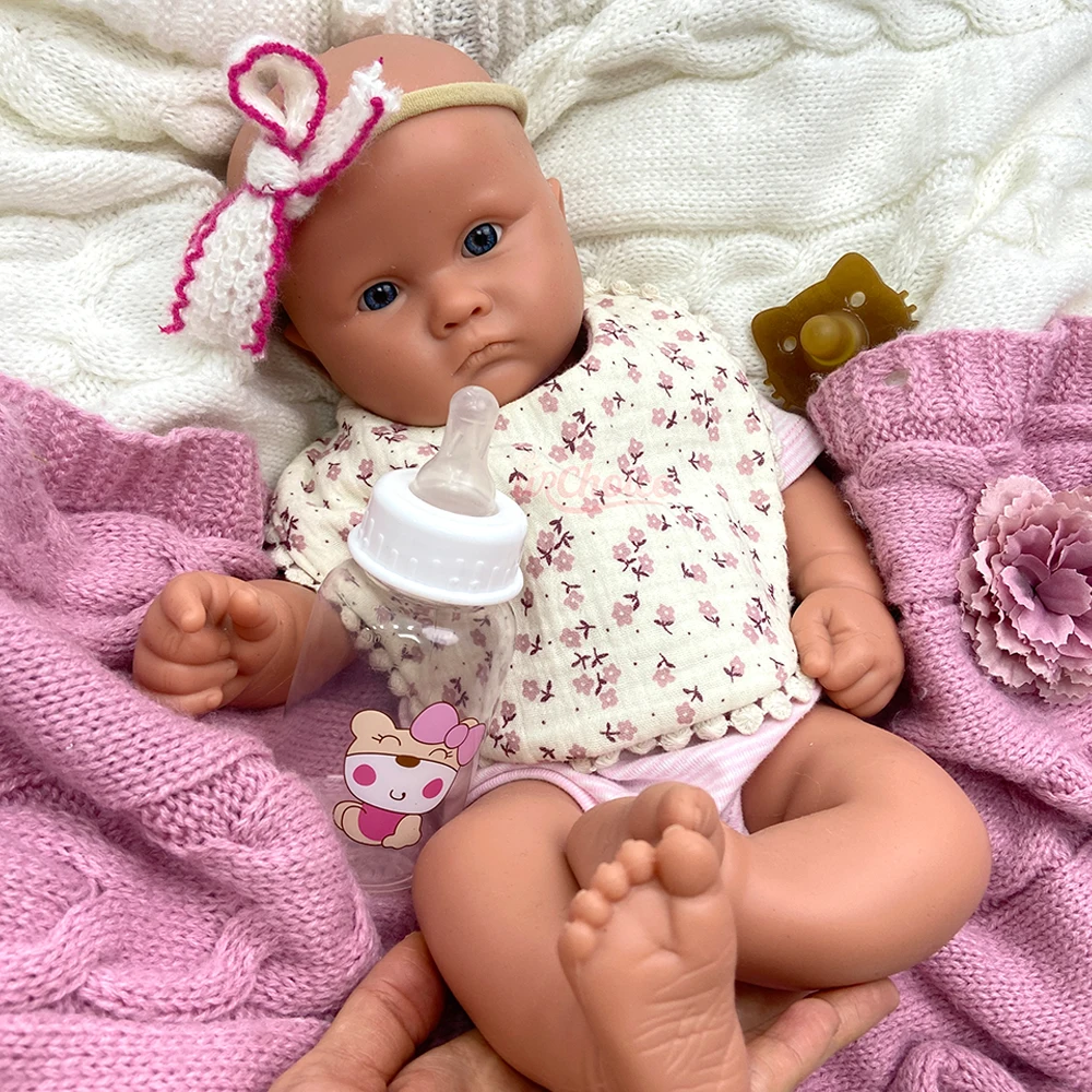 ตุ๊กตาซิลิโคนรีบอร์นแบบ DIY ขนาด 45 ซม. สำหรับเด็กผู้หญิง  ยังไม่ได้ลงสี  สามารถเปิดปากได้  เหมาะสำหรับเป็นของขวัญสำหรับคนรักตุ๊กตาและนักสะสม