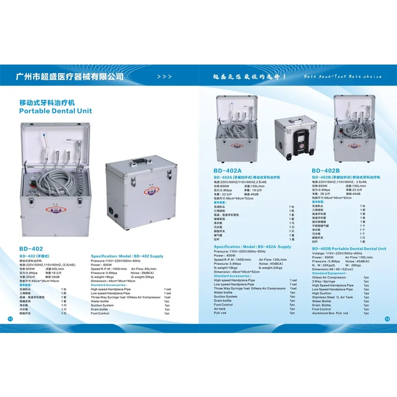 Imagem -06 - Portátil com Seringa de Vias Compressor de ar Oilless Alta Qualidade Novo Modelo Unidade Dental