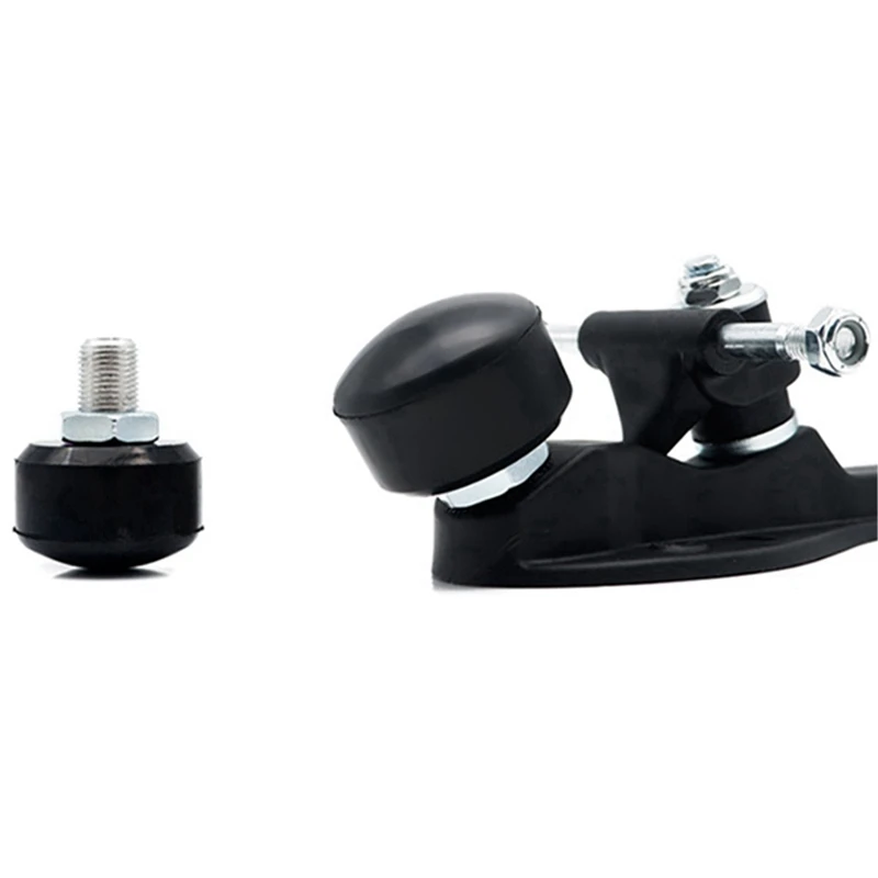 ローラースケートベース 4輪2列ローラースケートブラケット スケートボードベース底板 ブラック