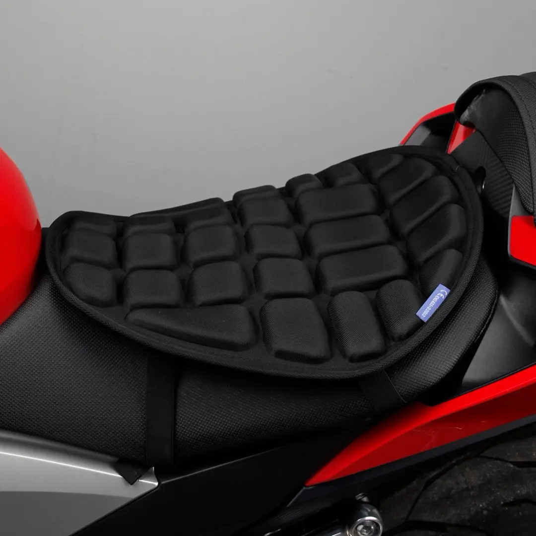 Motorcycle Seats Universal Air Cushion Shockproof Breathable Foam Cover Comfortable Non-Slip Accessories For E-Bikes