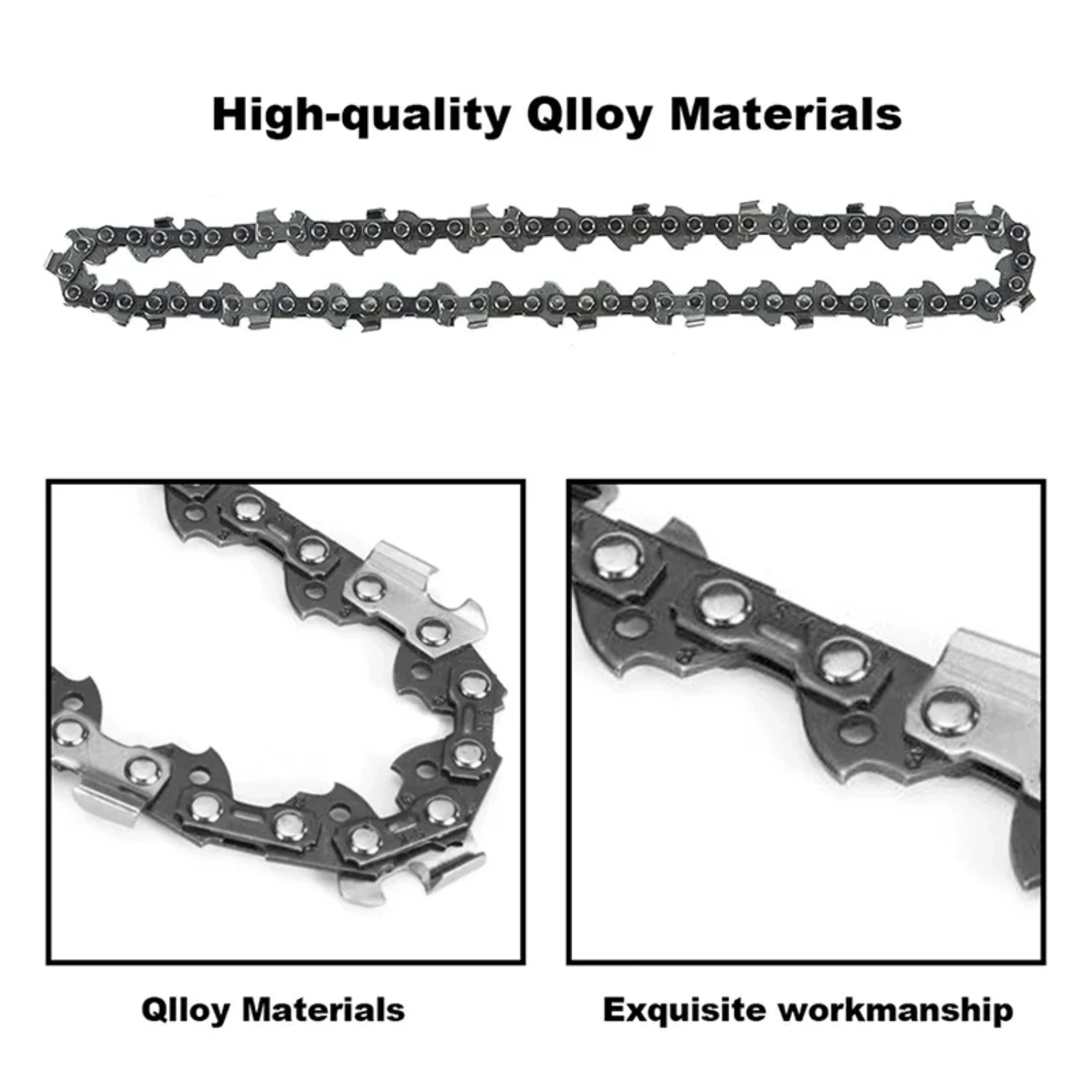 Durable and long-lasting top-quality spare parts for precision wood branch cutting - 10-inch Semi Chisel Chainsaw Pole Saw Chain