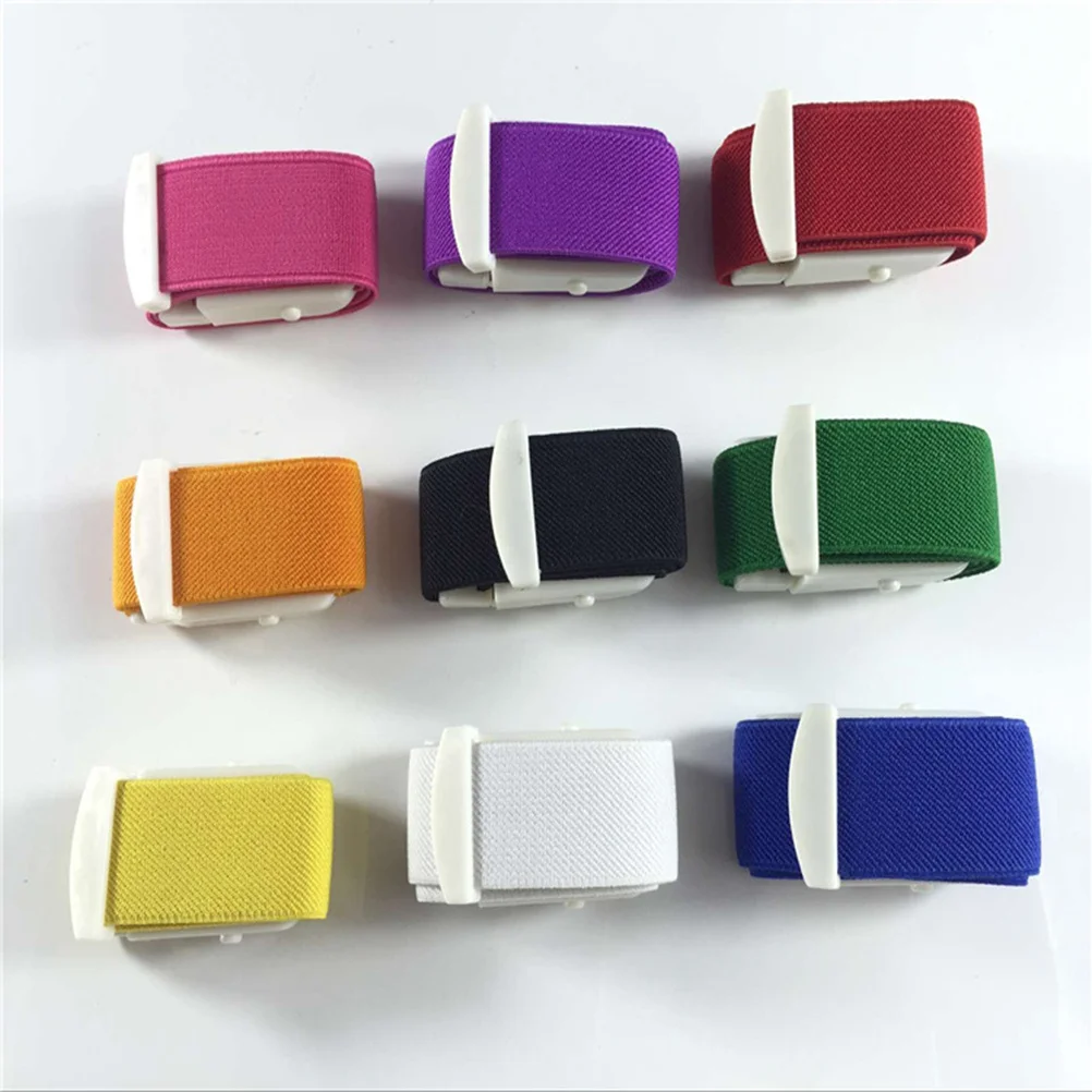 

5Pcs Medical Tourniquet Elastic Buckle Quick Release Durable Nylon Polyester Emergency Outdoor Venipuncture Blood Collection