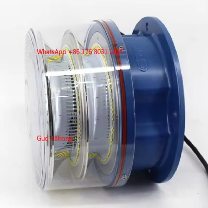 L-864/L-865 LED متوسط الكثافة وامض مزدوج أحمر/أبيض منارة مع (IR) 40 FPM ICAO أضواء تحذير