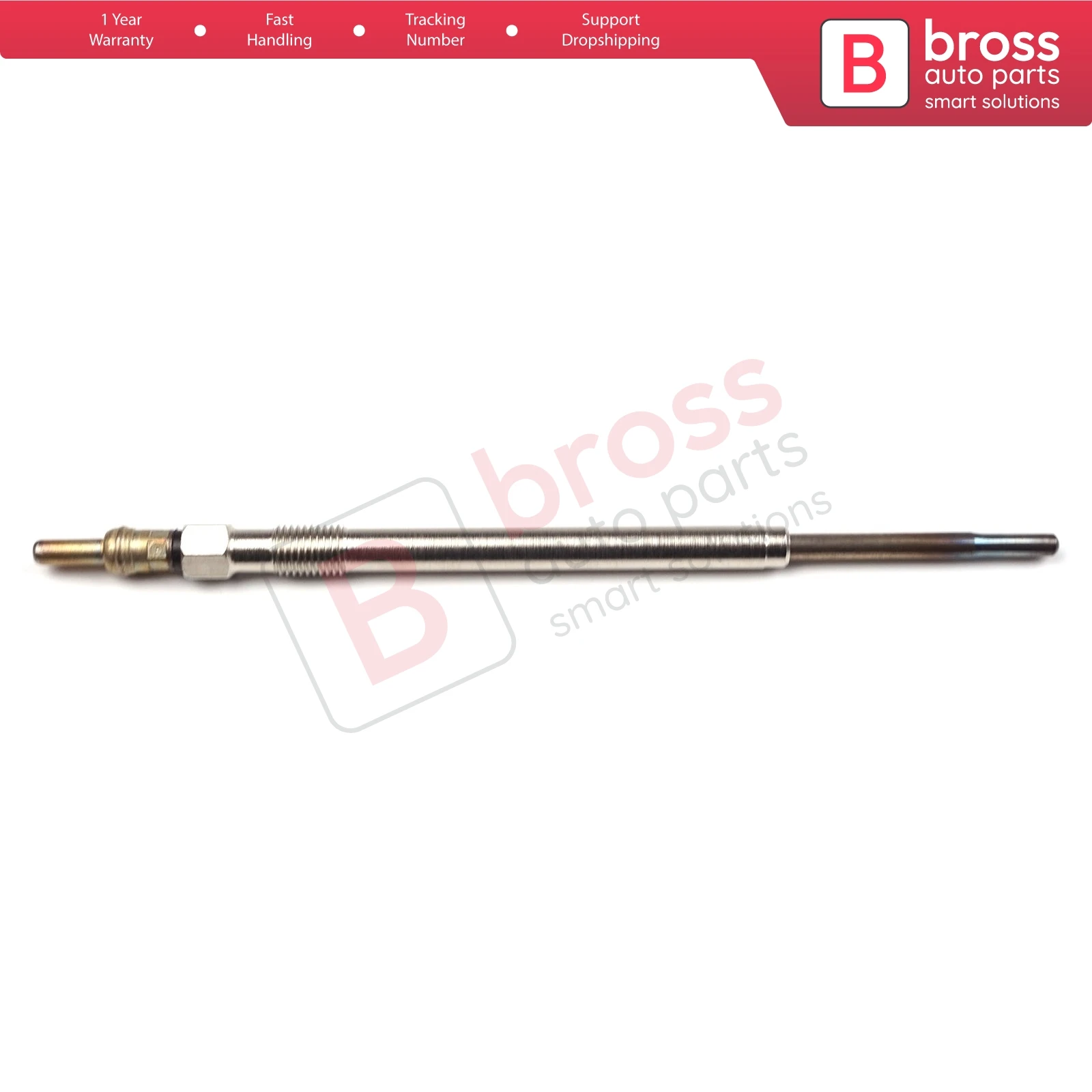 Bross Auto Parts BGP54 1 Piece Heater Glow Plugs GX4153, 0100276 003 for Iveco Citroen Peugeot Fiat 2.3-3.0 D Ship From Turkey