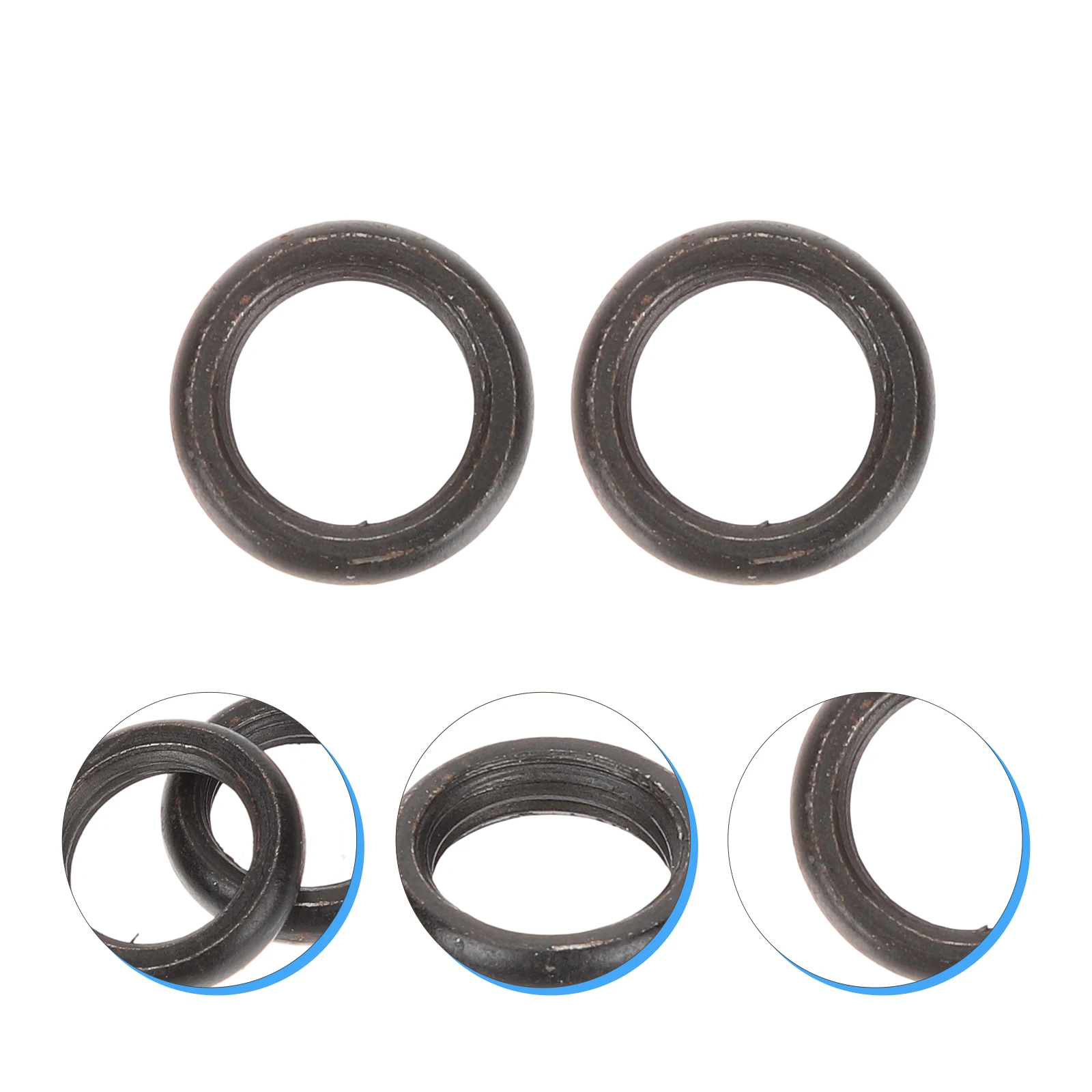 

50pcs M10 Lampshade Steel Rings M10 Threaded Collar Rings for Light Socket LED Cover Replacement Parts Durable Easy Install