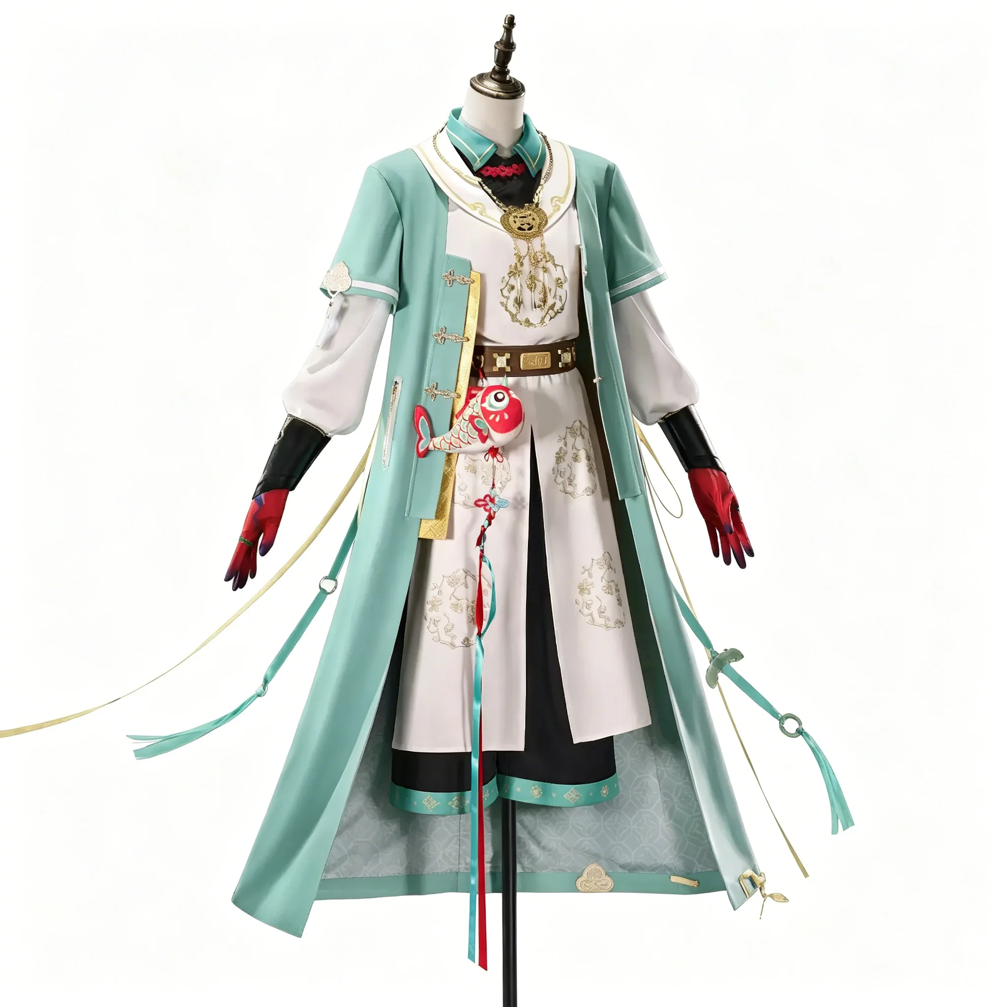 

Arknights Yu Anime Style Cosplay Costume Set for Men Young Adult for Party Role Play Events Halloween Comic Con