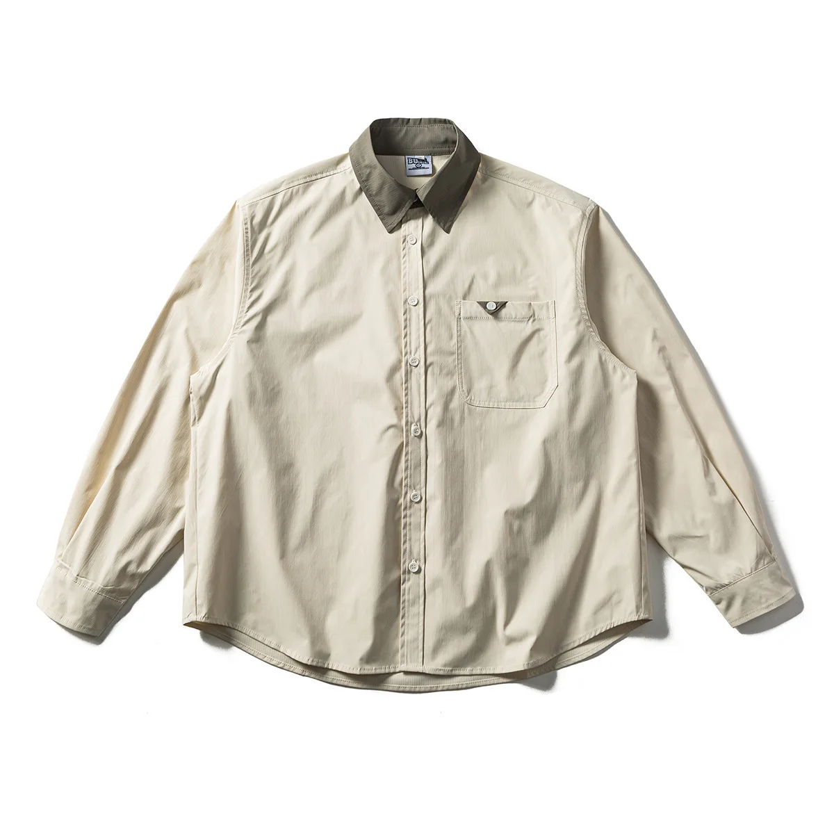 Spring Autumn Long Sleeve Cargo Shirts Men Streetwear Fashion Cityboy Splice Loose Casual Oversize Shirt Blouses