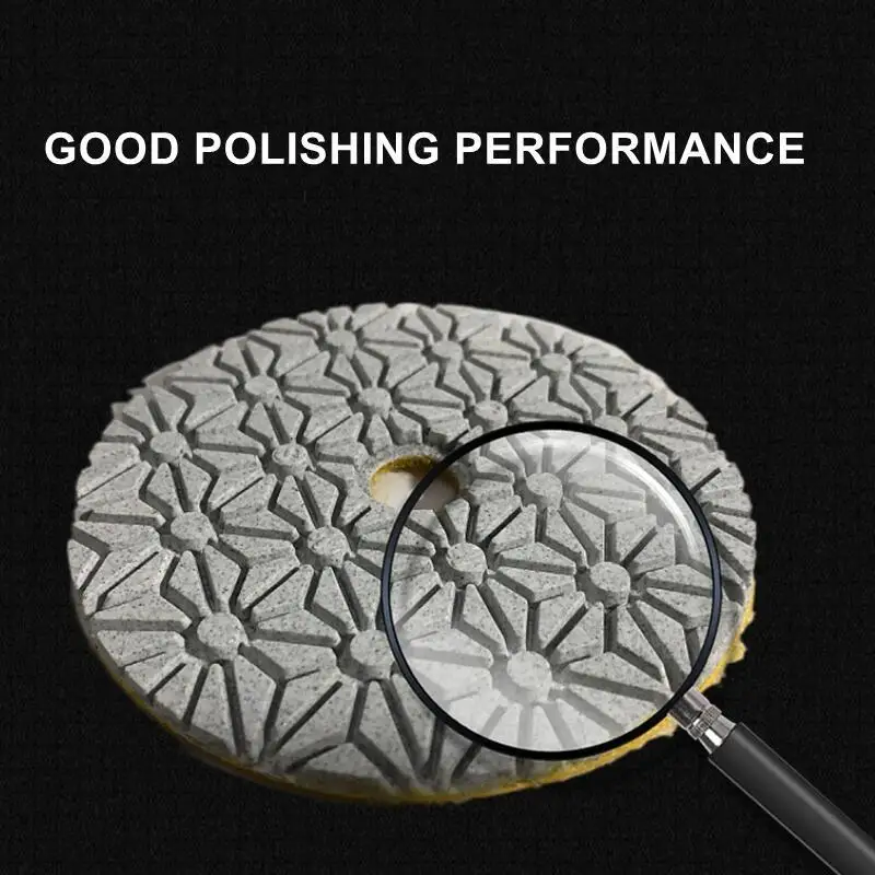 1 Stück 3 Zoll 4 Zoll Diamant-Nasspolierpads Granit Marmor Beton Stein Polierwerkzeuge Schleifscheiben Rad 30 # - 3000 # Ausdauer – Detail 7