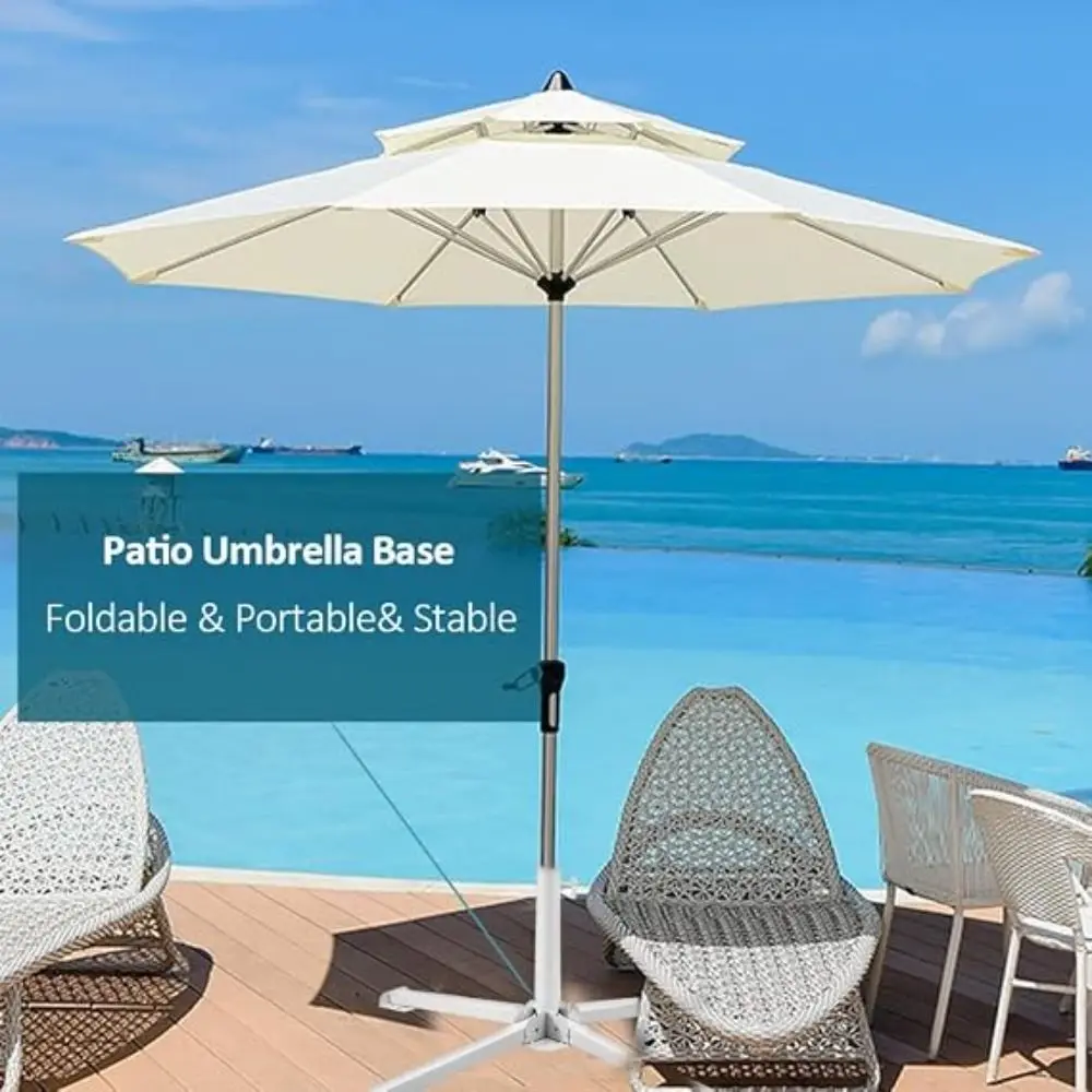 Adjustable Umbrella Clamp Bracket Anti-rust Water-proof Patio Umbrella Holder Shock-proof Heavy Duty Parasol Fixing Clip Outdoor