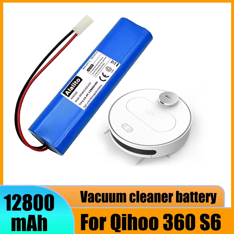 For Qihoo360 S6 Robot Vacuum Cleaner 14.4V 12800mAh High Quality Replacement Battery