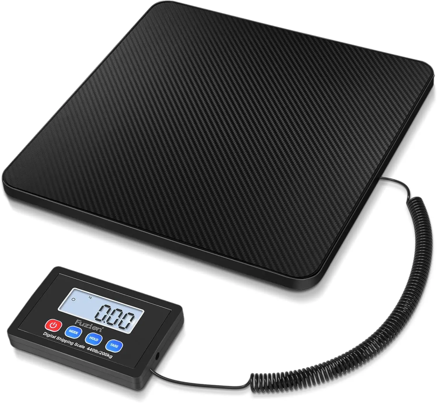

High Accuracy 440LB Postal Scale with Hold/Tare, Digital Shipping Scale for Packages and Luggage, Includes Battery & Adapter