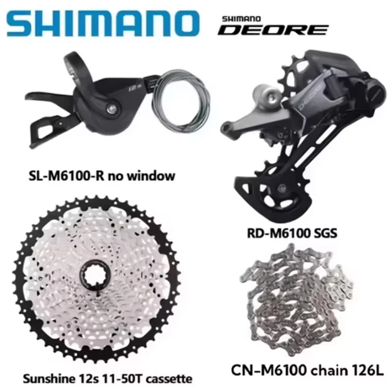 SHIMANO DEORE M6100 Groupset SL RD CN CS M6100 For 1x12s MTB Rear