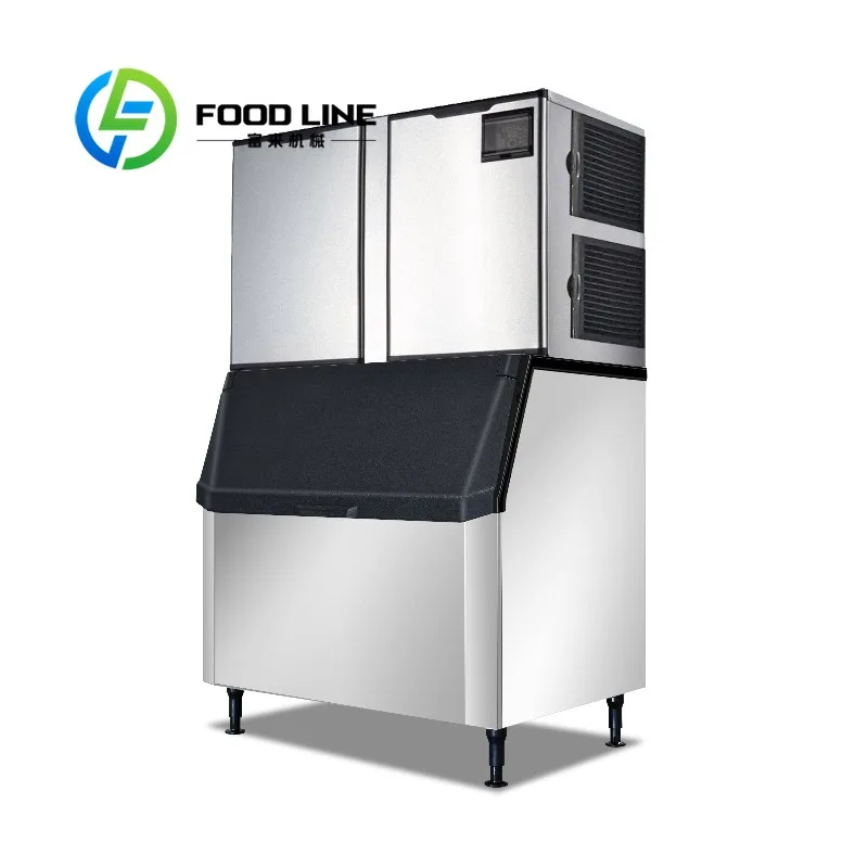 Cube Ice Maker Adopts High‑Efficient Evaporator, Less Water Consumption, Uniform Ice Cubes For Milk Tea Shop And Hotel Scenarios