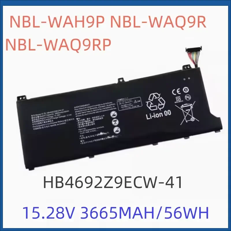 In Stock HB4692Z9ECW-41 3665mAh 15.28V Battery for Huawei WAQ9HNR WAH9P WAQ9R WAP9R Matebook D 14 Replacement Laptop Battery
