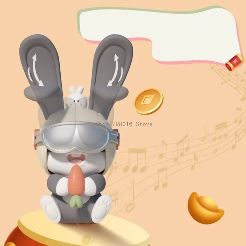 Induction Robot 2023 Rabbit Year Toy Interactive Toy Rabbit Intelligent Induction Toy 2023 Rabbit Year Mascots Toy