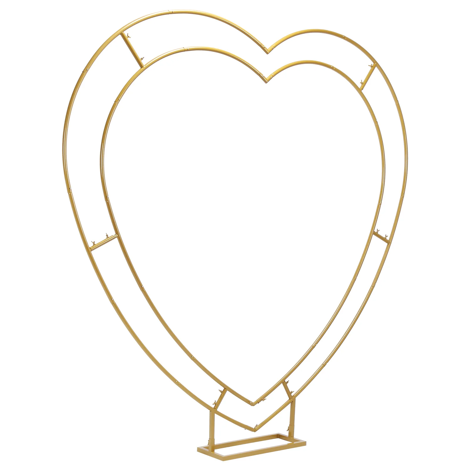 

Square-Bottomed Wedding Arch Stand 6.7FT Frame Backdrop Holder Bracket Reusable for Ceremony Valentines Day Birthday Party Decor