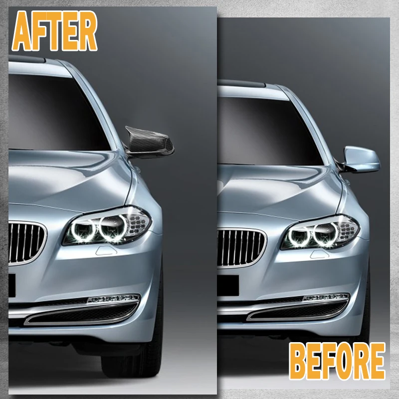 Rhyming Rückspiegelkappe Seitenspiegelabdeckung M Performance Autozubehör Passend für BMW 5er F10 F11 F18 Pre-LCI 2010-2013 – Detail 6
