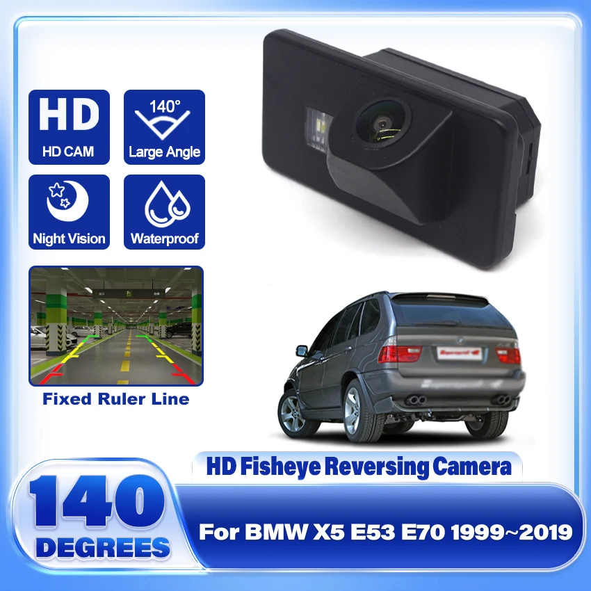 Car Rear View Back Up Camera For BMW X5 E53 E70 1999~2013~2019 Full HD CCD Reverse Parking Camera Waterproof High Quality RCA