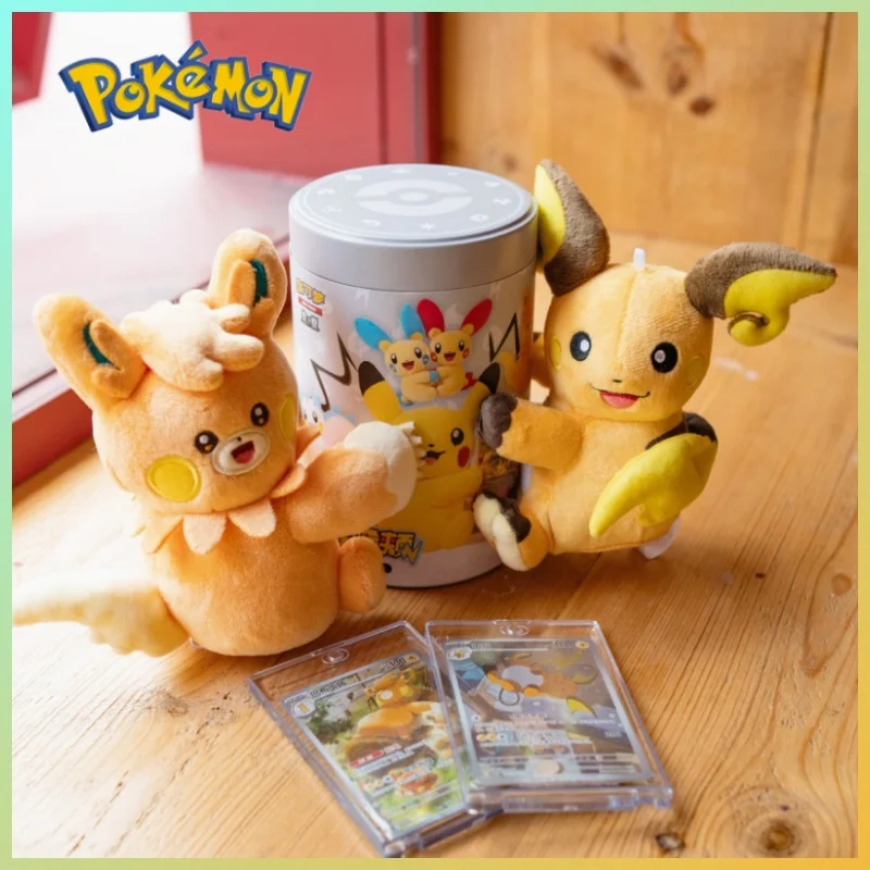genuine-pokemon-doll-blind-box-magnetic-attraction-series-151-rub-cheeks-against-each-other-ptcg-gem-pack-collectible-toys