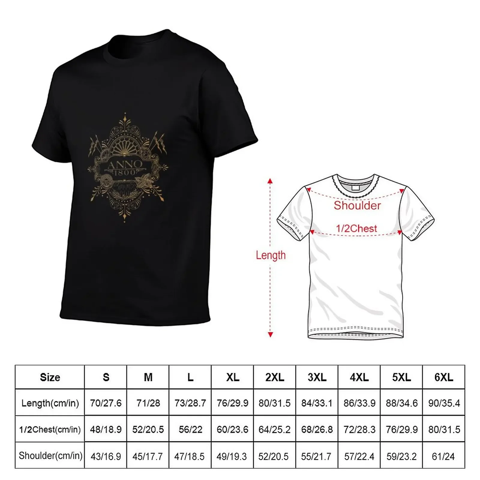 Anno 1800 Logo T-Shirt gifts for boyfriend anime figures tshirts personalised plus sizes mens workout shirts
