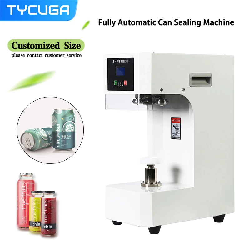 Automatic Tin Can Commercial Sealing Machine Drink/Soda Sealer Cup Body Non-Rotation Aluminum Beer Bottles PET Jar Cans Seamers