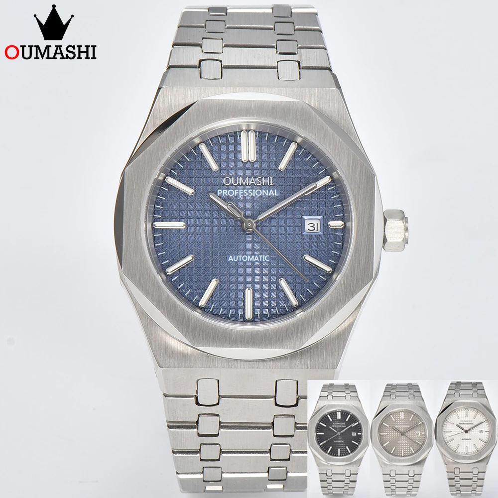 

OUMASHI 42mm Men's Automatic Mechanical Watch NH35A Movement Stainless Steel Sapphire Glass Waterproof 100 Meters