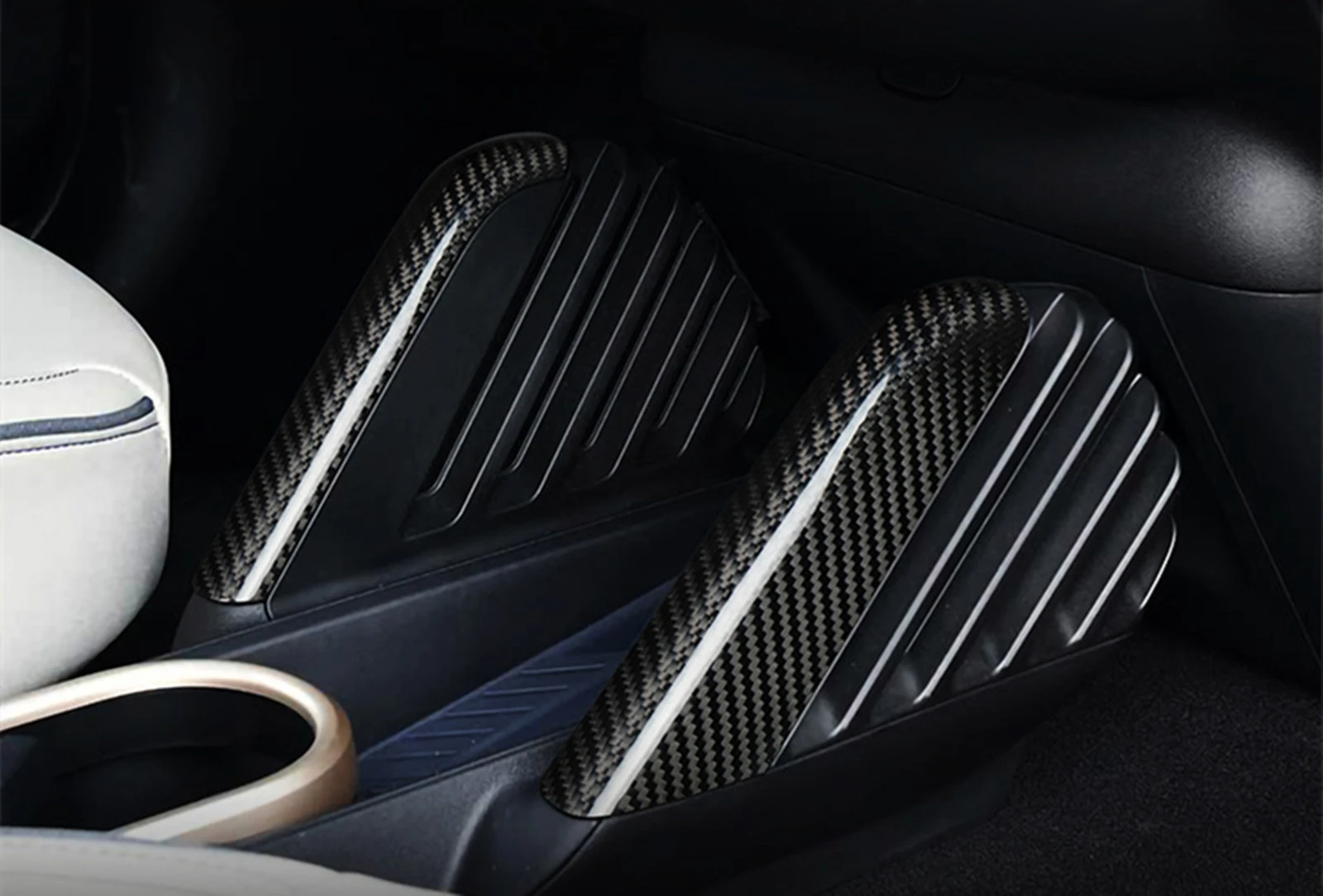 Interior Center Control Console Lower Two Side Cover Frame Decoration For Mini Cooper S SE J01 2024-2025