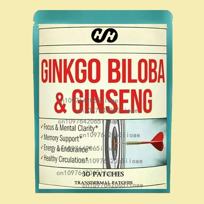 30 Patches Korean Korean Red Ginseng Root Transdermal Patches For Energy, , Performance, Vitality & Immune