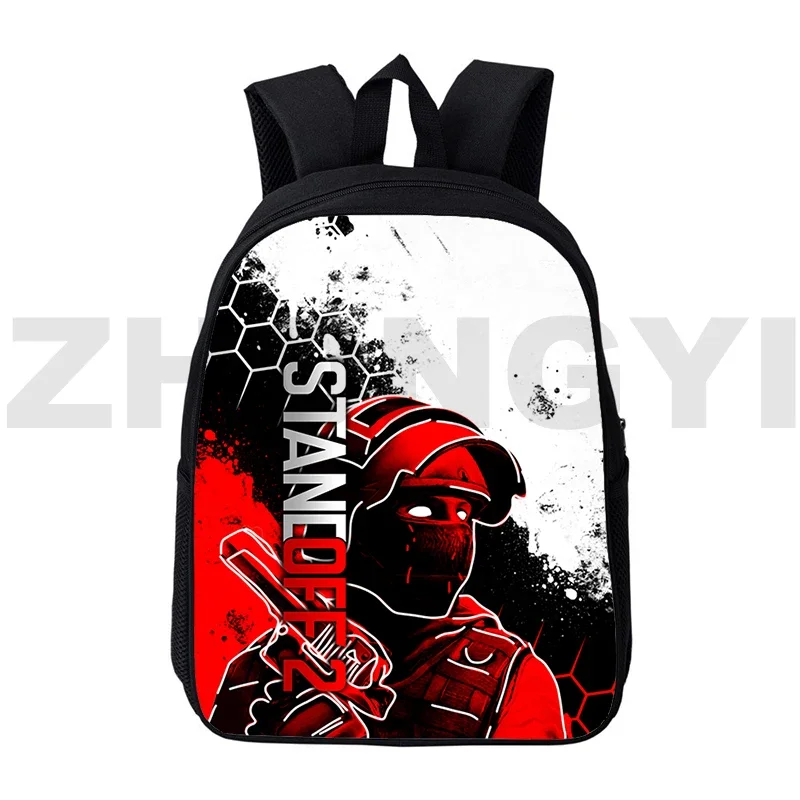 Anime Standoff 2 Backpacks Shooting Game Print Primary School Bags 12/16 Inch Teens Travel Bag 3D Cartoon Harajuku Mens Bookbag