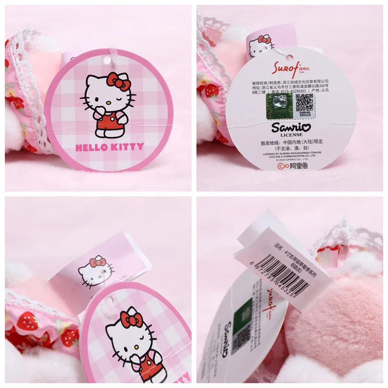 Miniso Sanrio حقيقي كاتي أفخم المفاتيح قلادة لطيف حقيبة مدرسية صغيرة معلقة الديكور KT القط الملحقات