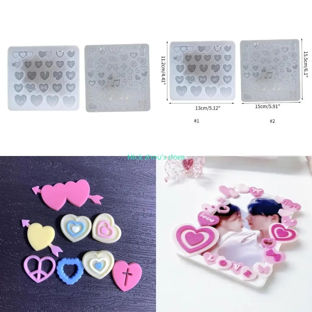 

E15E Silicone Crafts Mold Resin Shaker Filling Moulds DIY Jewelry Making Supplies