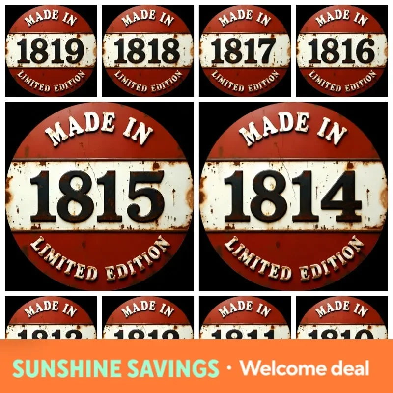 1800-1829s Vintage Telegraph Iron Circular Communication Theme Retro Study Decorative Collectible Gift
