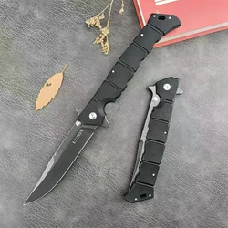 1 PCS 2024 C/S Luzon 6 Folding Knife Outdoor Camping Knives Stonewashed 440c Blade Nylon Fiber Handle EDC Hunting Pocket Tools