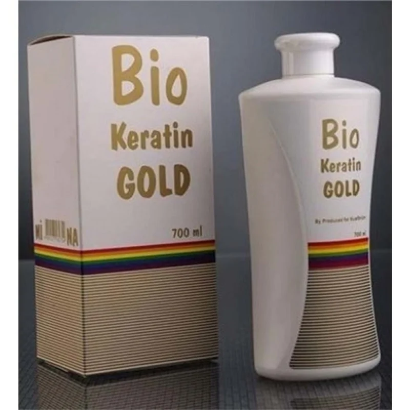 Bio Keratin Gold Brazilian Hair Straightener 700ML Permanent Blow Dry