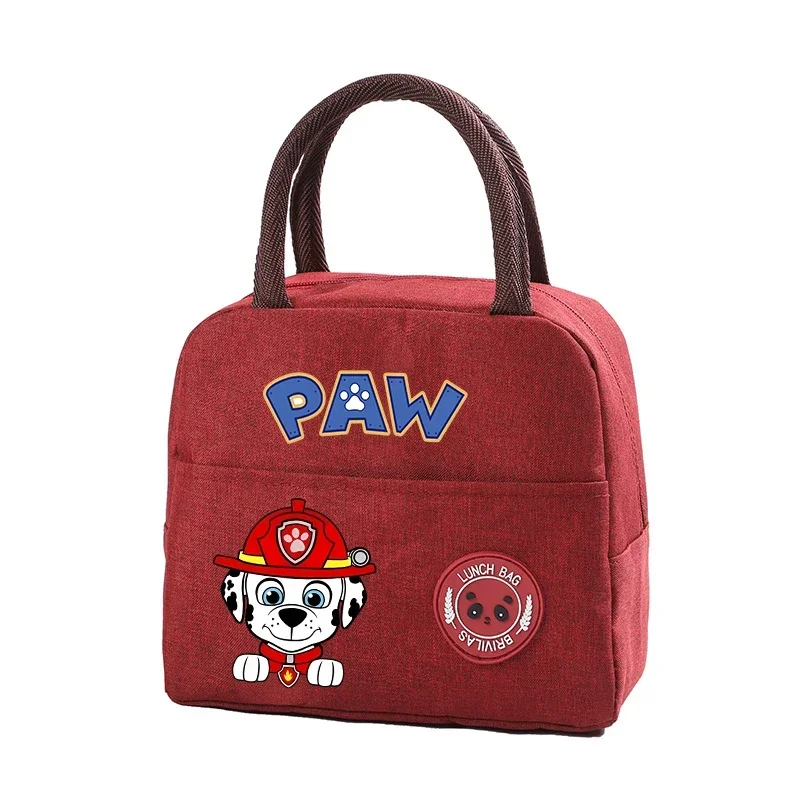 Paw Patrol Insulated Lunch Bag Insulation Bento Pack Aluminum Foil RiceBag Meal Pack IcePack Kid Bento Lunch Handbag Insulation