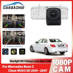 Fisheye Lens HD CCD Starlight Night Vision Car Rear View Camera For Mercedes Benz C Class W203 5D 2001~2007 Parking Camera