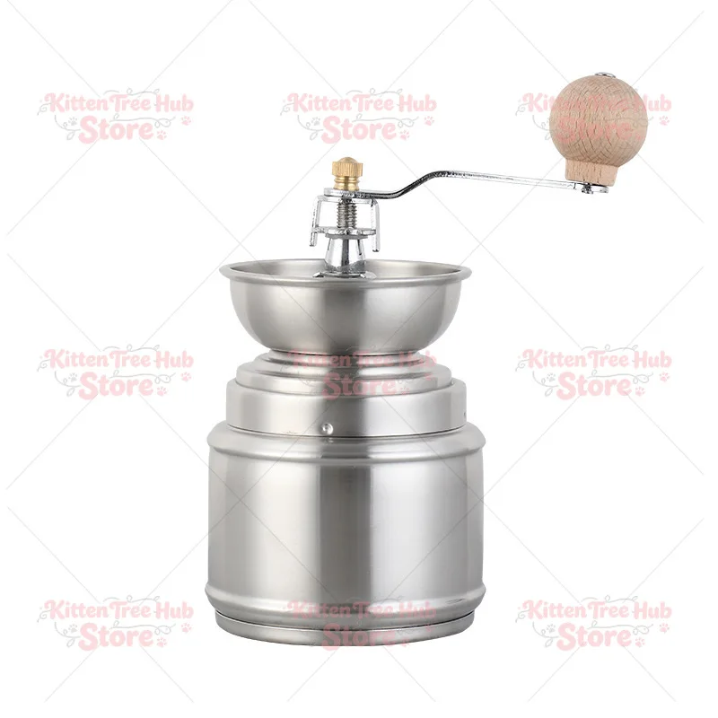 Stainless Steel Manual Coffee Grinder Spice Mill Hand Crank Portable Coffee Bean Grinder