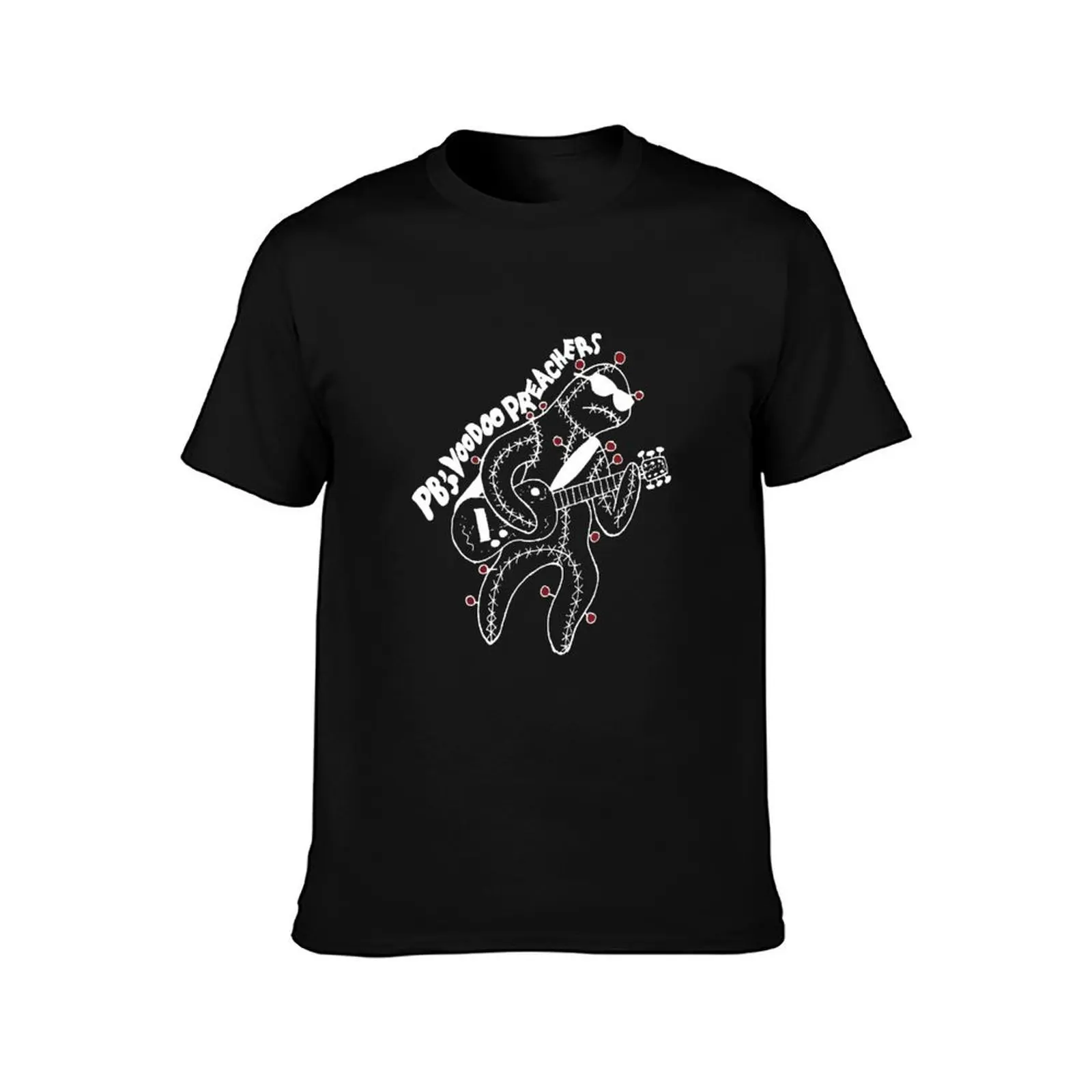 Voodoo Man - White on transparent background T-Shirt Casual Loose Fit Summer Tee Shirt T-Shirt