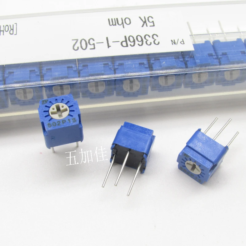 

30pcs/new Imported 3366P-1-502 5K Top Adjustment Pin Fine Adjustment Adjustable Resistance Potentiometer