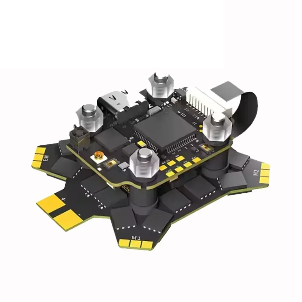 IFlight Borg 5S RX Stack Built-in ELRS 2.4GHz, 12V BEC 16MB Black Box with Borg 60R BL32 ESC 3-8S for RC FPV Drone Build